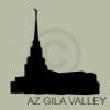 arizona gila valley temple silhouette vinyl decal